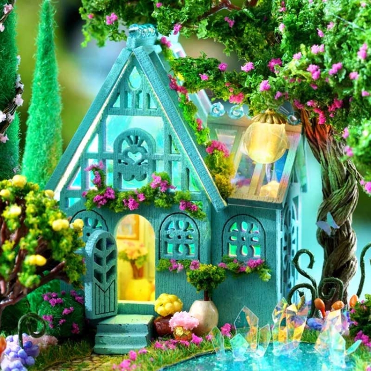 Miniaturowy domek - Turkusowe jezioro*