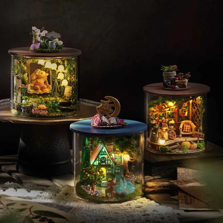 Miniaturowy domek - Turkusowe jezioro*