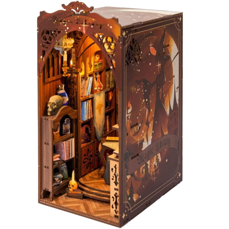 Miniaturowy domek Book Nook - Tajemnicza biblioteka