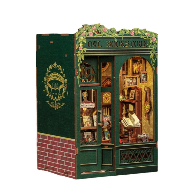 Miniaturowy domek mini Book Nook - Księgarnia pod sową