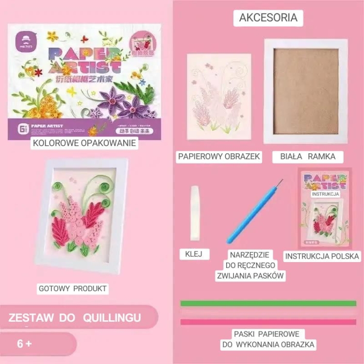 Zestaw DIY QUILLING - Wiosenny poranek