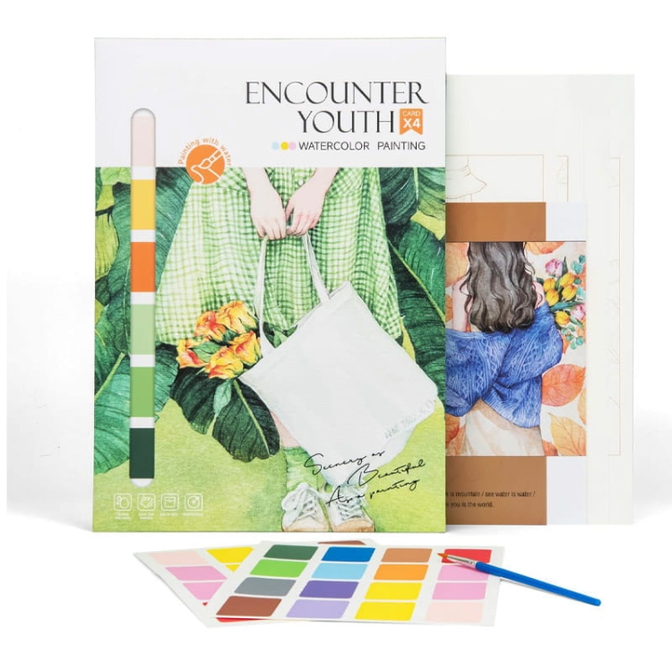 Malowanie akwarelą - Powiew młodości - 4 elementy