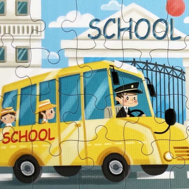 Puzzle edukacyjne - POJAZDY - 120 el.