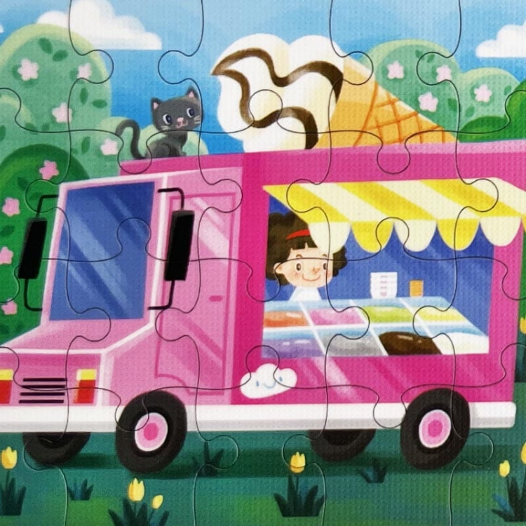 Puzzle edukacyjne - POJAZDY - 120 el.