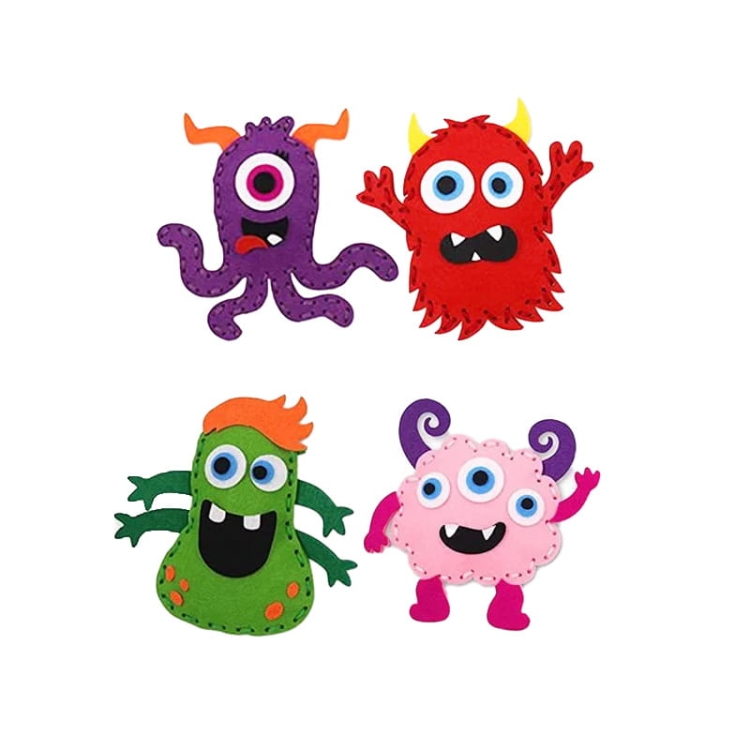 Monster - filcowy zestaw do szycia DIY - 12 elementów