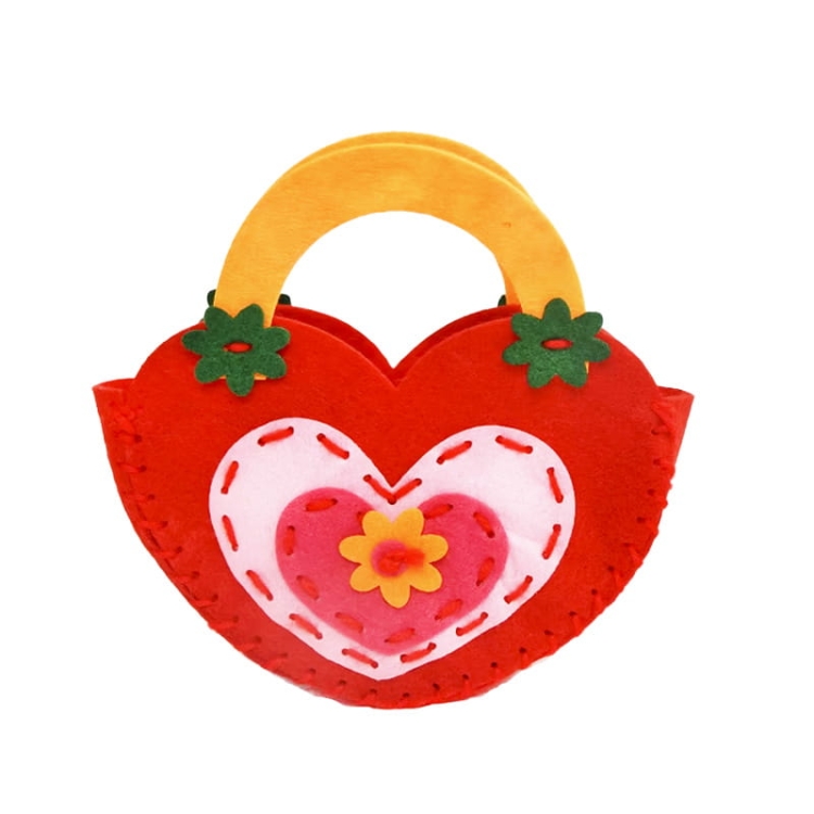 Kolorowe torebki - filcowy zestaw do szycia DIY - 6 elementów