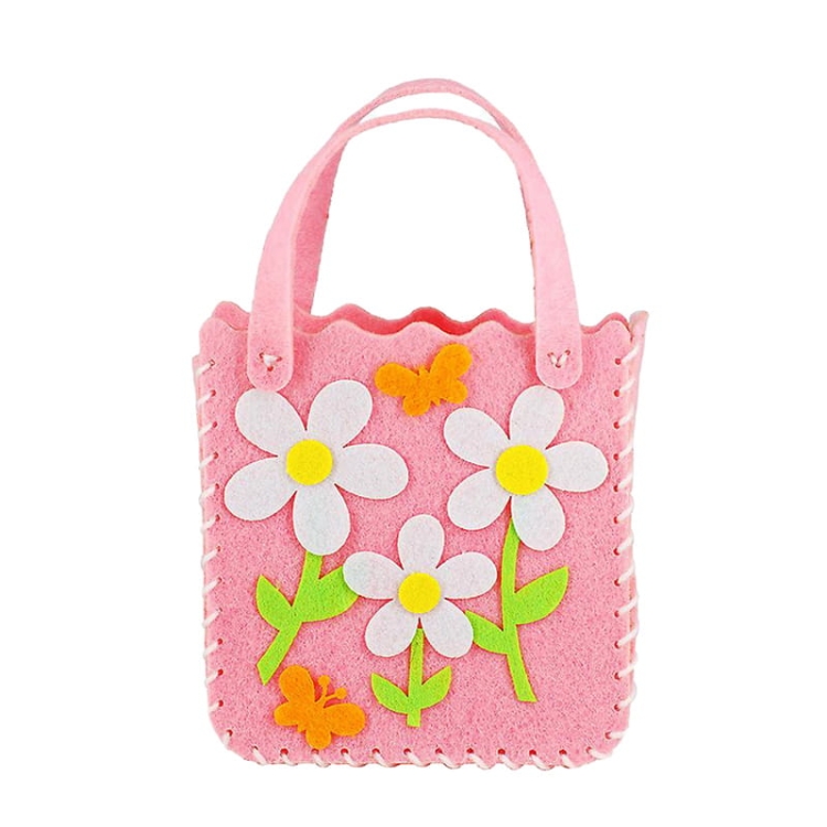 Kolorowe torebki - filcowy zestaw do szycia DIY - 6 elementów