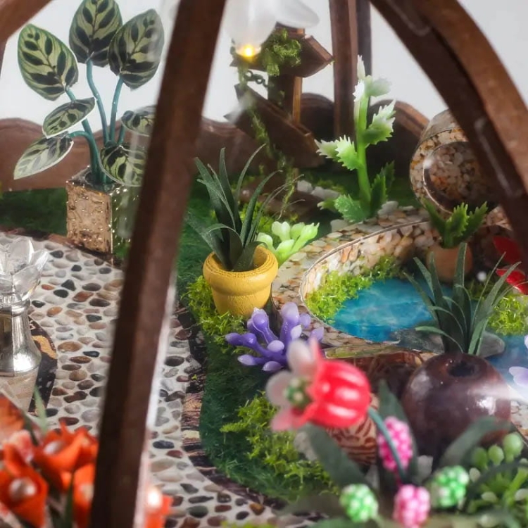 Miniaturowy domek - Ogród pod gwiazdami