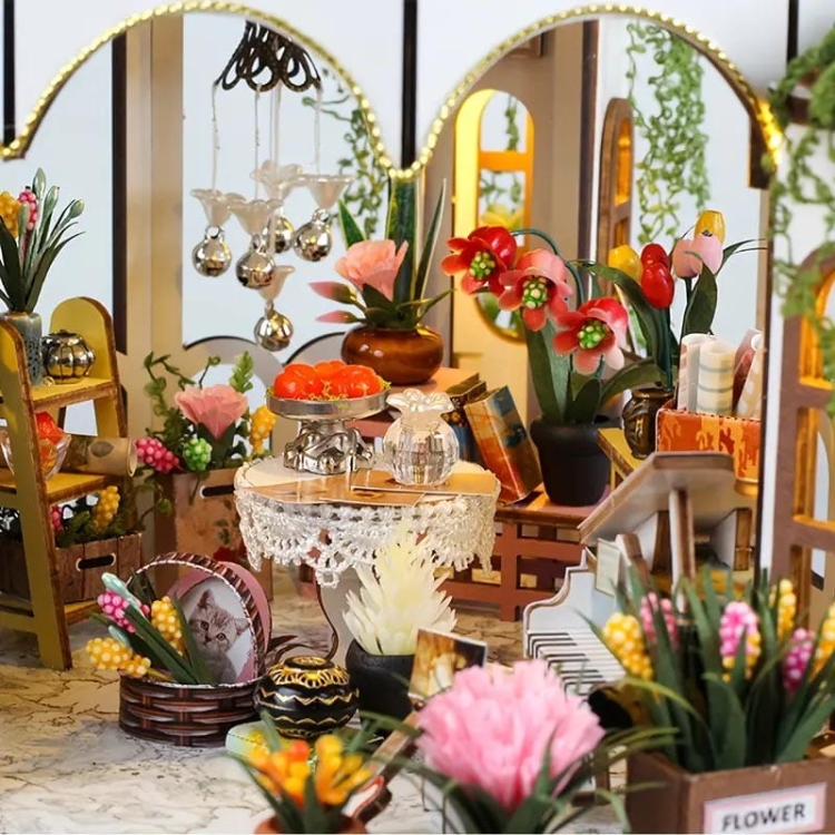 Miniaturowy domek - Ogród pod gwiazdami