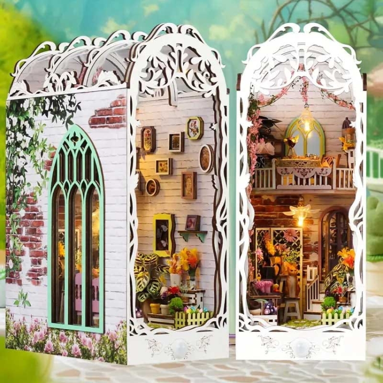 Miniaturowy domek Book Nook - Dolina kwiatów*