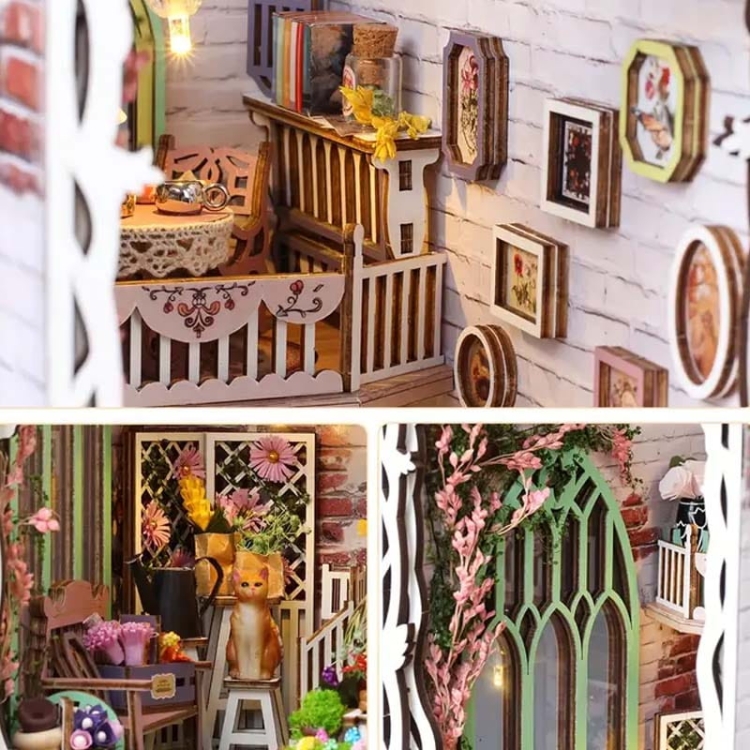 Miniaturowy domek Book Nook - Dolina kwiatów*