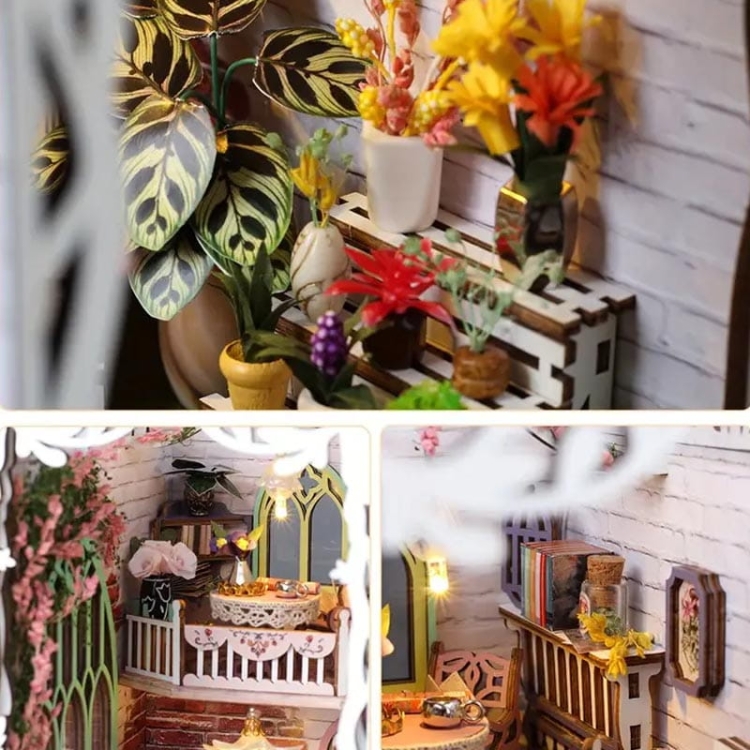 Miniaturowy domek Book Nook - Dolina kwiatów*