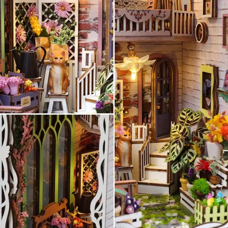 Miniaturowy domek Book Nook - Dolina kwiatów*