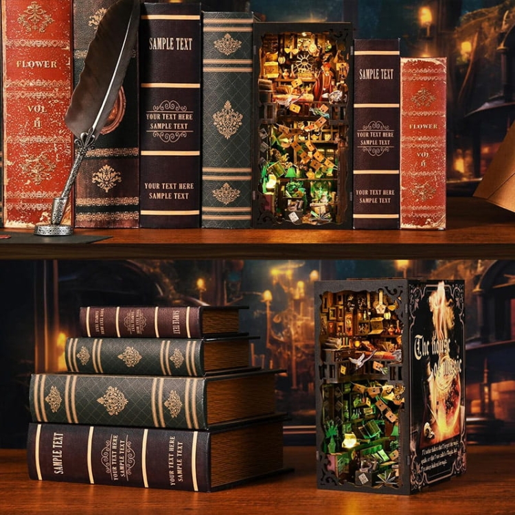 Miniaturowy domek Book Nook - Dom czarów - Aslowsnail