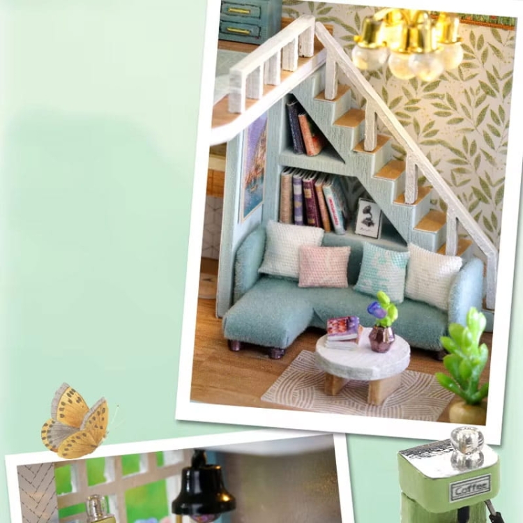 Miniaturowy domek - Rodzinna willa