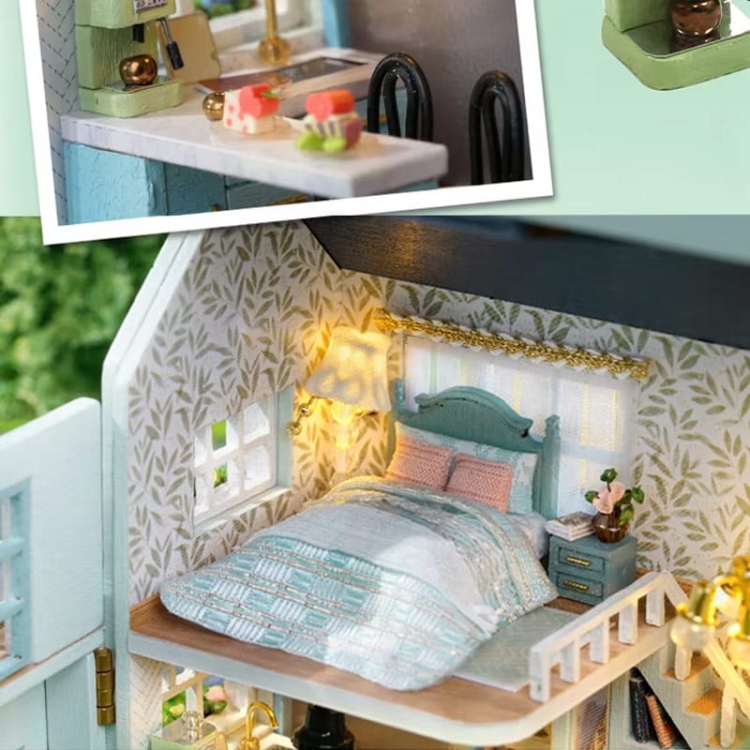 Miniaturowy domek - Rodzinna willa