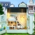 Miniaturowy domek - Rodzinna willa