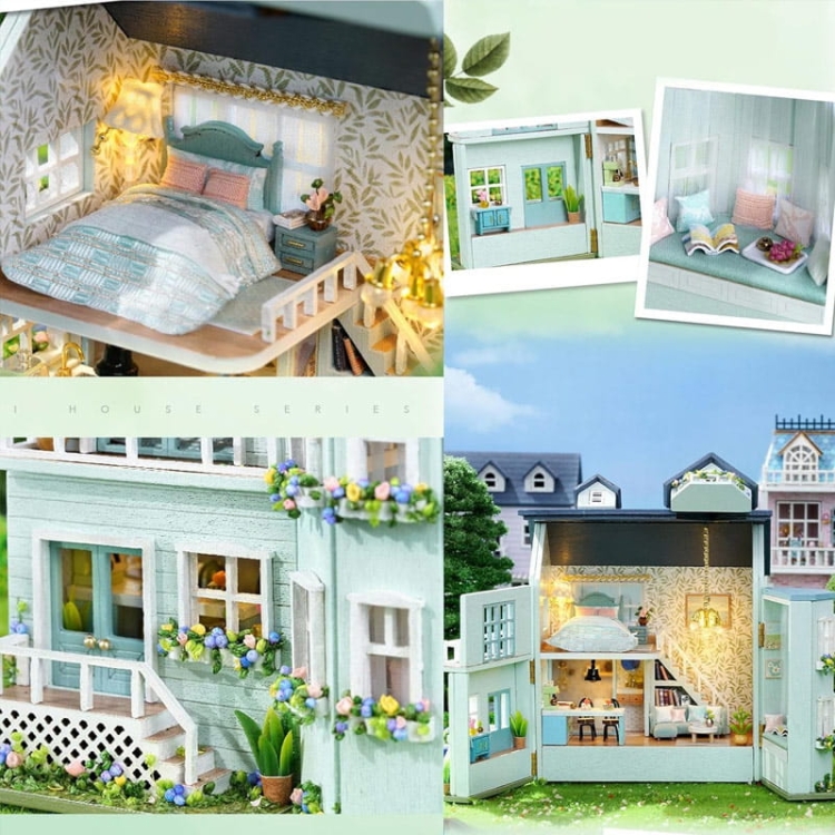 Miniaturowy domek - Rodzinna willa