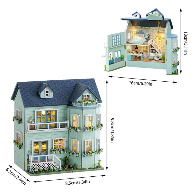 Miniaturowy domek - Rodzinna willa