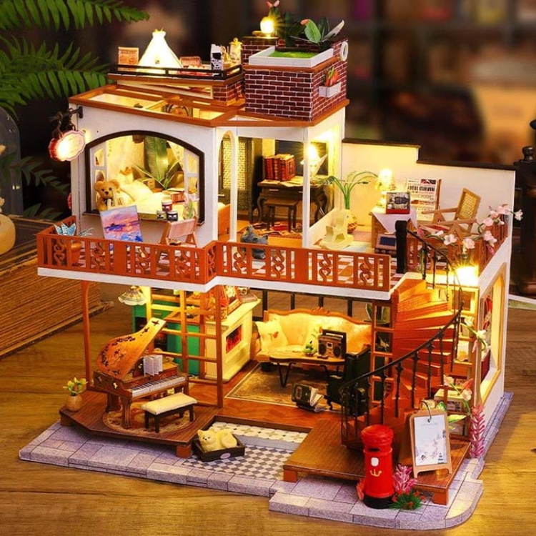 Miniaturowy domek - Retro willa