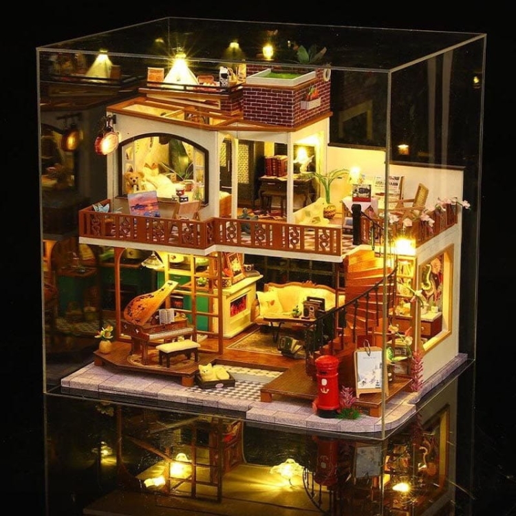 Miniaturowy domek - Retro willa