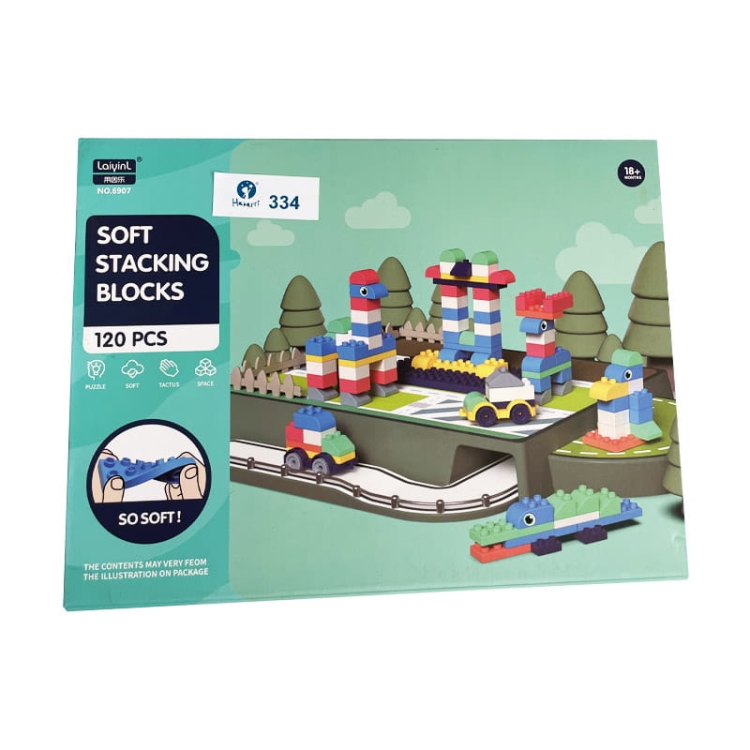 SOFT blocks - miękkie klocki konstrukcyjne 120 elementów - Outlet 334