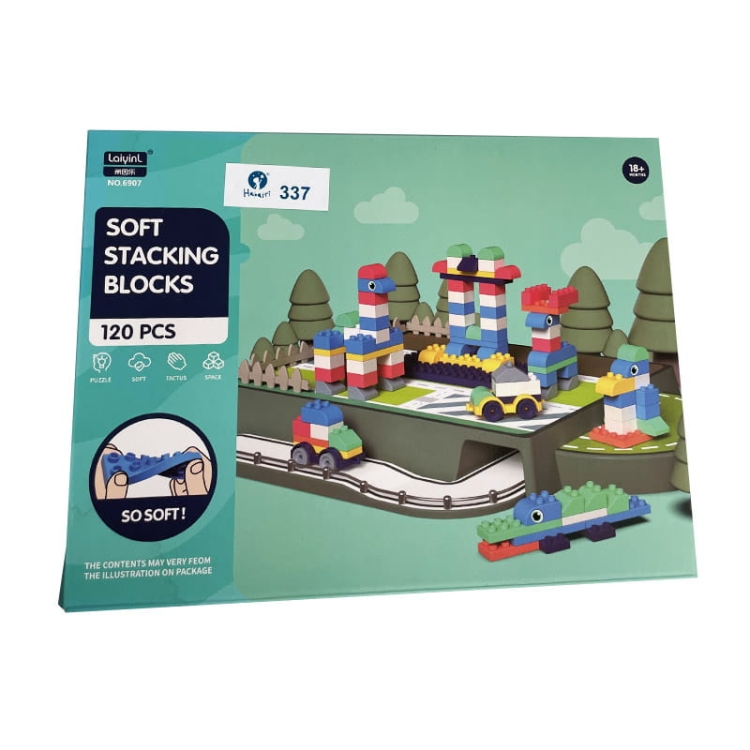 SOFT blocks - miękkie klocki konstrukcyjne 120 elementów - Outlet 337