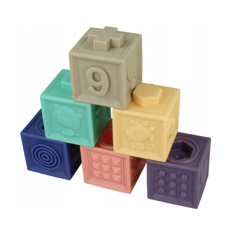Cyferki - miękkie klocki sensoryczne 6 szt