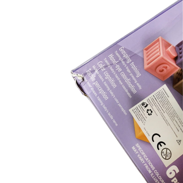 Cyferki - miękkie klocki sensoryczne 6 szt - Outlet 24 - rabat 25%