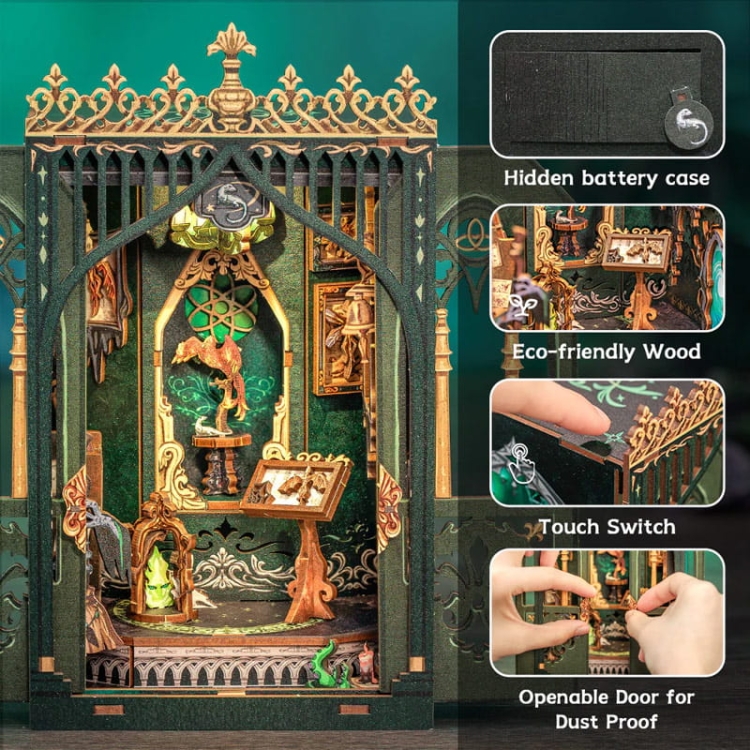 Miniaturowy domek mini Book Nook - Niezwykłe Herbarium* - CuteBee