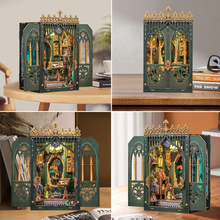 Miniaturowy domek mini Book Nook - Niezwykłe Herbarium* - CuteBee