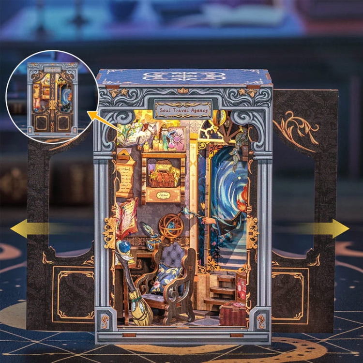 Miniaturowy domek mini Book Nook - Podróż w czasie* - CuteBee