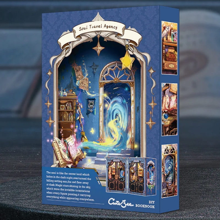 Miniaturowy domek mini Book Nook - Podróż w czasie* - CuteBee