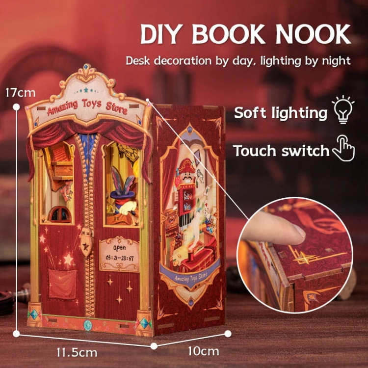 Miniaturowy domek mini Book Nook - Hokus Pokus* - CuteBee