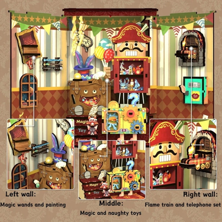 Miniaturowy domek mini Book Nook - Hokus Pokus* - CuteBee