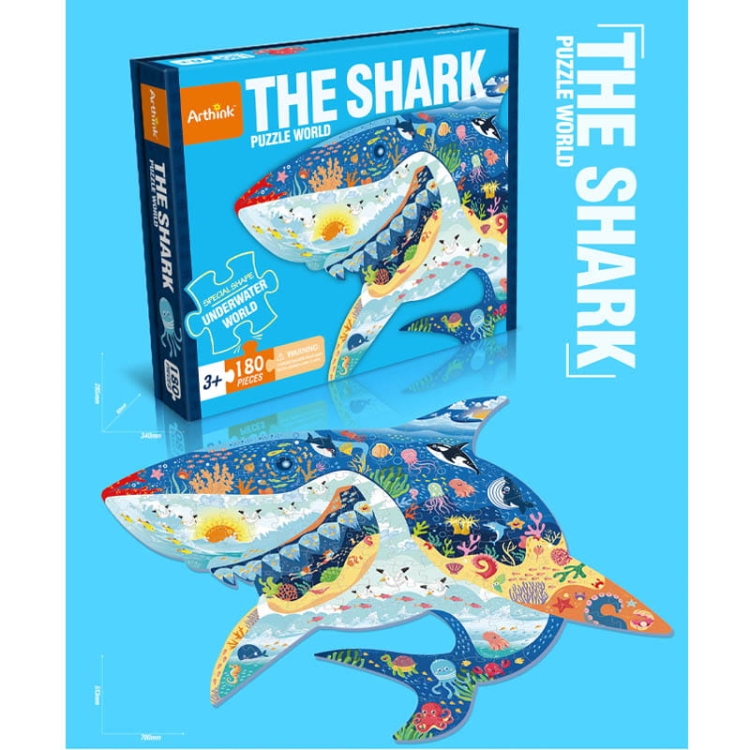 Puzzle edukacyjne Rekin - 180 szt