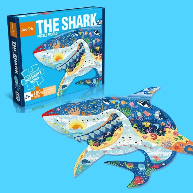 Puzzle edukacyjne Rekin - 180 szt