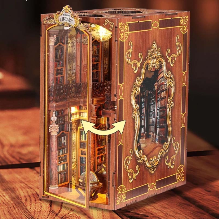 Miniaturowy domek Book Nook - Tajemne Księgi Zakonu