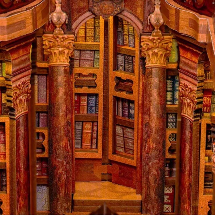 Miniaturowy domek Book Nook - Tajemne Księgi Zakonu