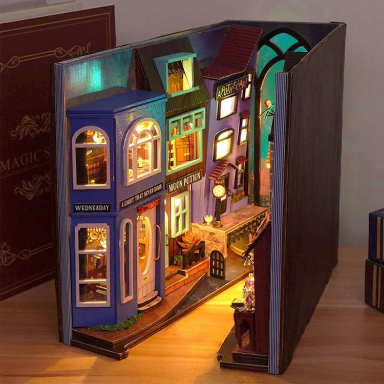 Miniaturowy domek Book Nook - Tajemna uliczka