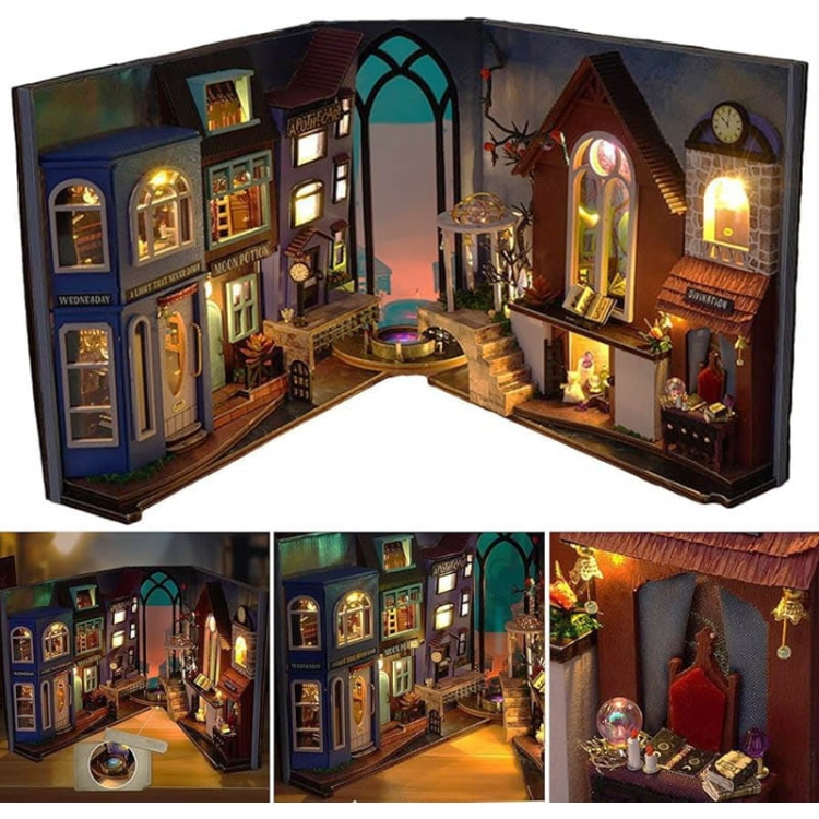 Miniaturowy domek Book Nook - Tajemna uliczka