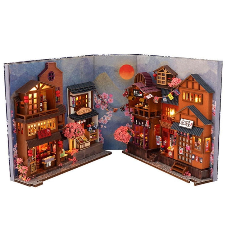 Miniaturowy domek Book Nook - Wiosenna Japonia