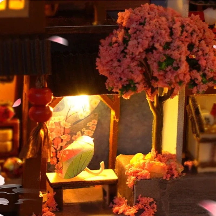 Miniaturowy domek Book Nook - Wiosenna Japonia