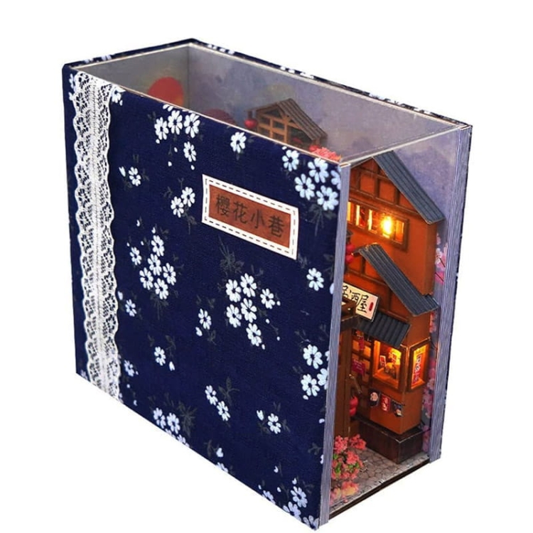 Miniaturowy domek Book Nook - Wiosenna Japonia