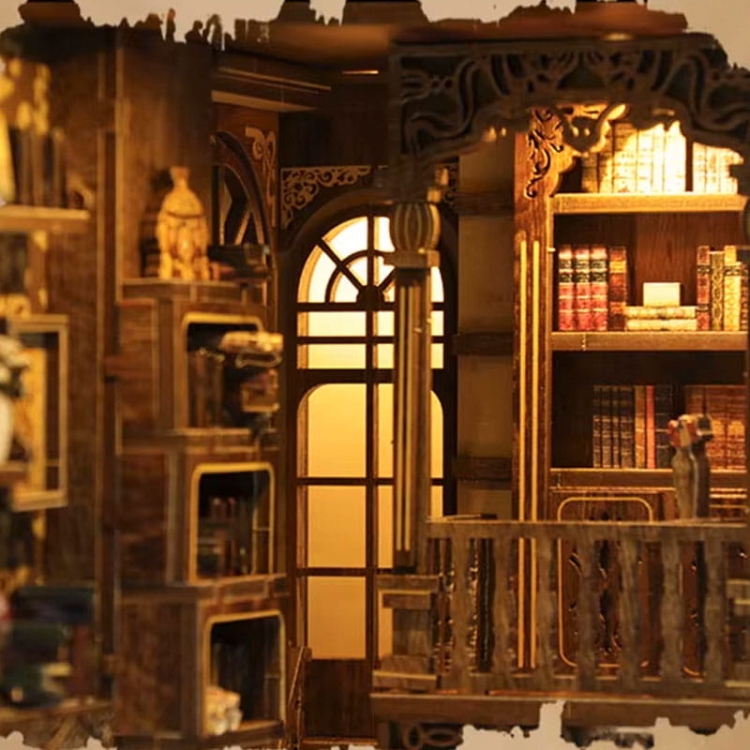 Miniaturowy domek Book Nook - Księga zaklęć ochronnych