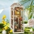 Miniaturowy domek Book Nook - Kwiatowe wytchnienie