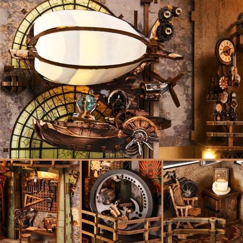 Miniaturowy domek Book Nook - Nautilus - Aslowsnail