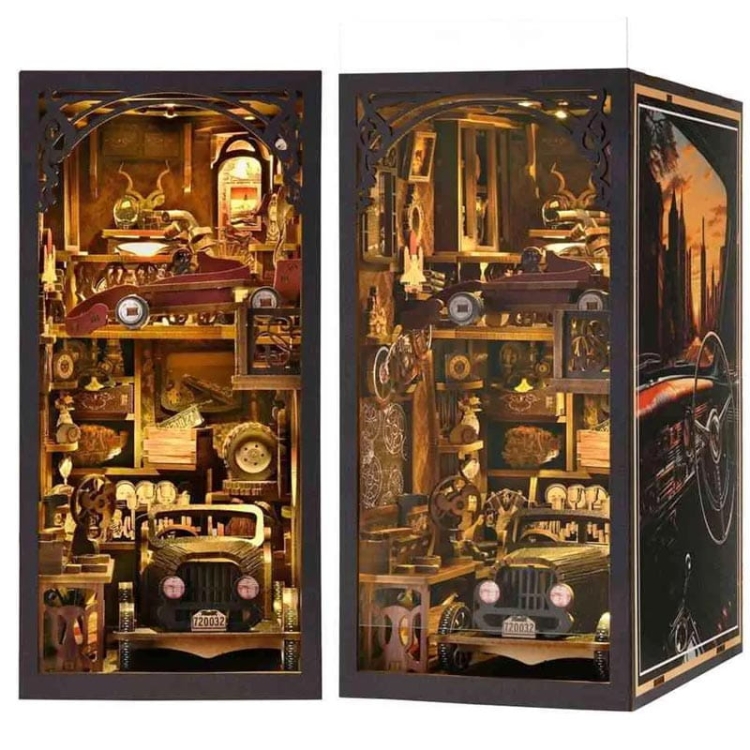 Miniaturowy domek Book Nook - Vintage Car