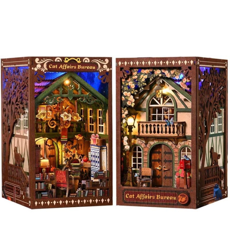 Miniaturowy domek Book Nook - Biuro detektywa Kota