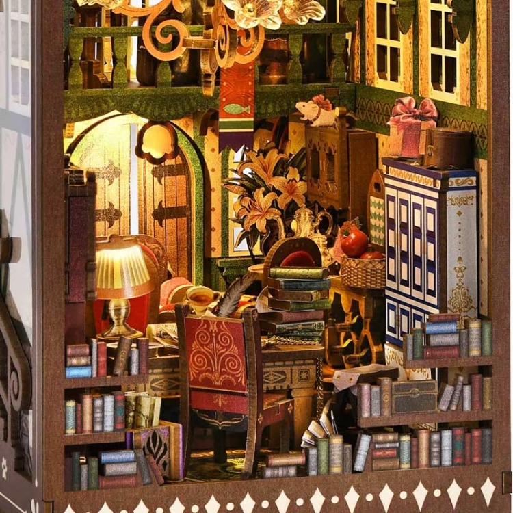 Miniaturowy domek Book Nook - Biuro detektywa Kota